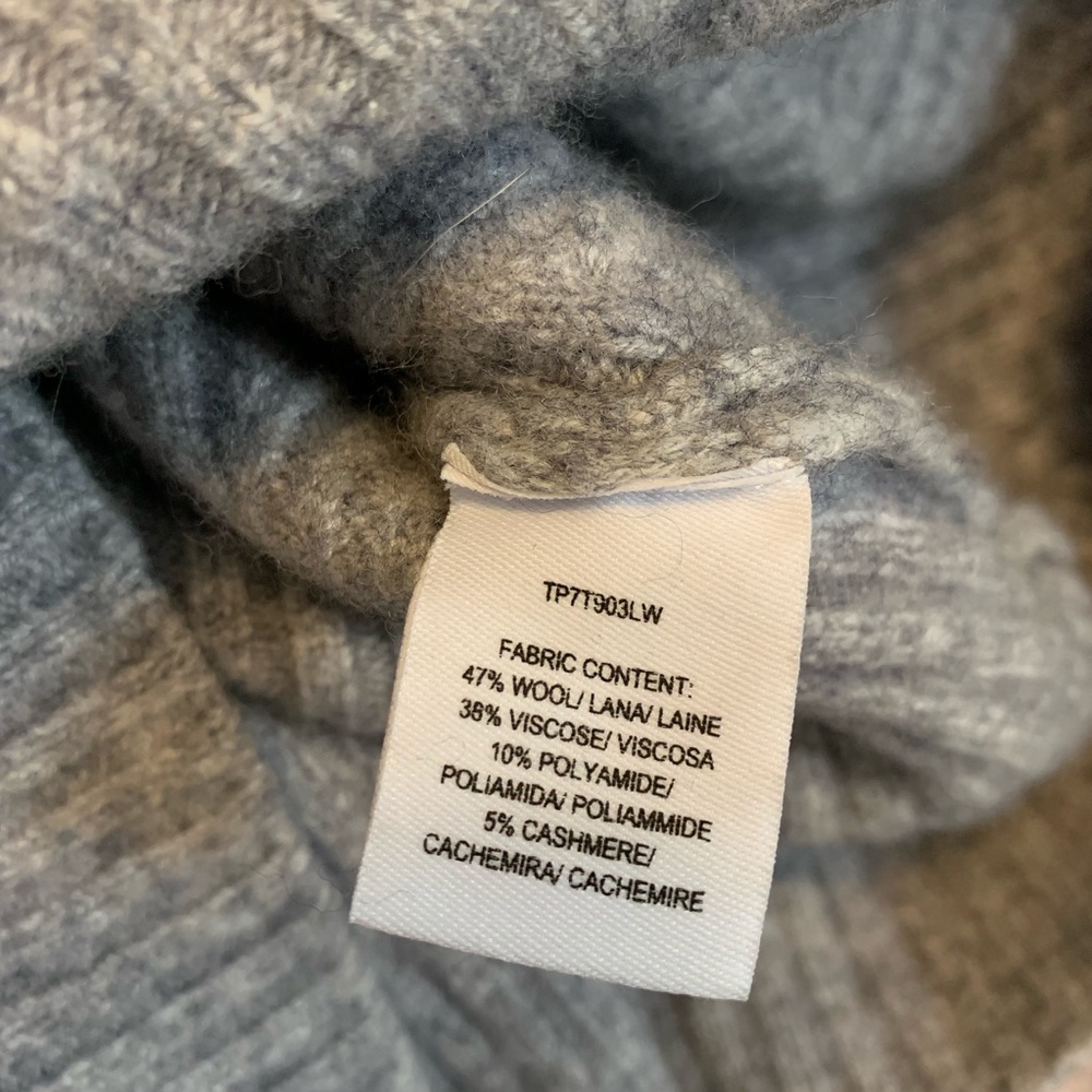 Derek Lam 10 Crosby Ribbed Ruffle Grey Sweater - Picture 7 of 7